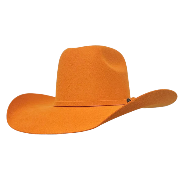 Orange Felt Cowboy Hat