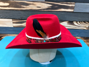 Red 3X Felt Rodeo King